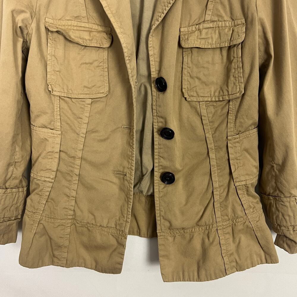 Zara Basic Button Down Women's Jacket Size Medium - image 4